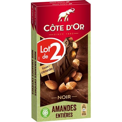 TABLETTE DE CHOCOLAT COTE D'OR offre à 2,17€