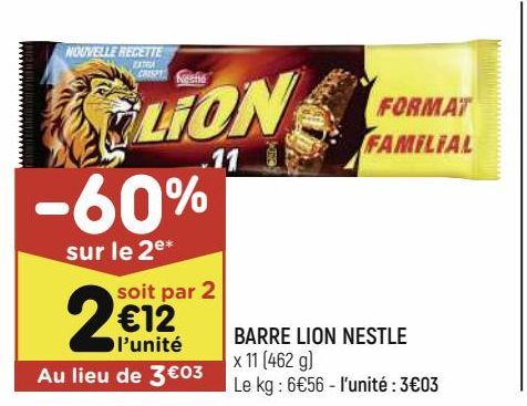 BARRE LION NESTLE