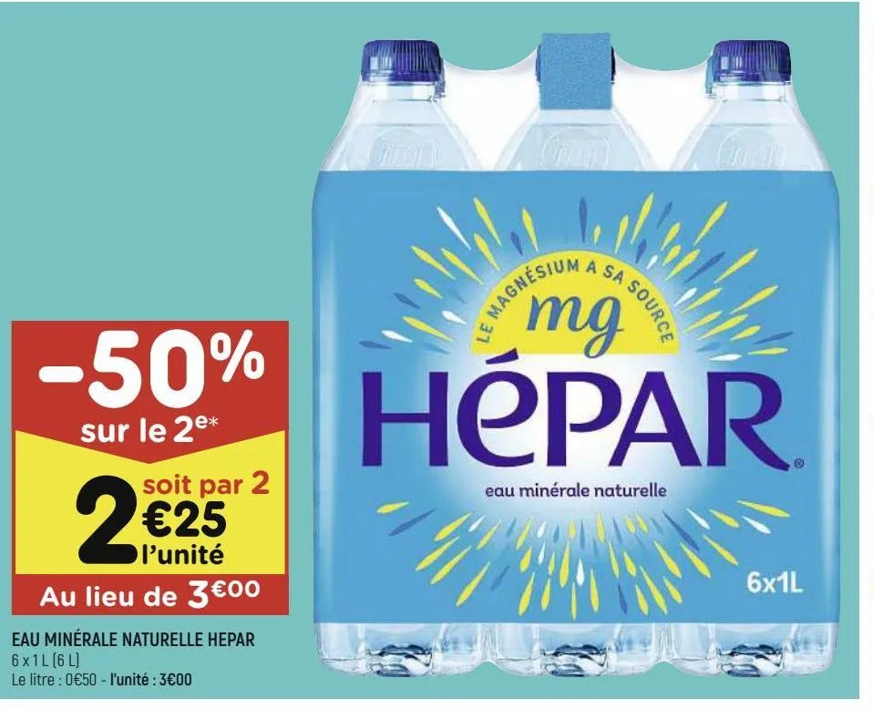 eau minérale naturelle hepar