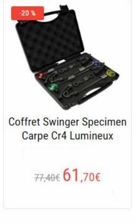 -20%  Coffret Swinger Specimen  Carpe Cr4 Lumineux  77,40 61,70