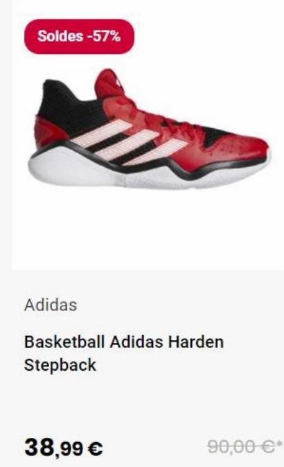 Soldes Adidas offre à 38,99€