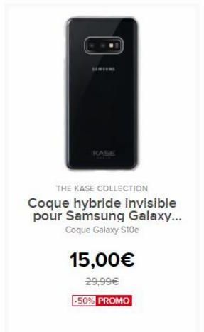 HASE  THE KASE COLLECTION Coque hybride invisible pour Samsung Galaxy...  Coque Galaxy Stoe  15,00  29,99 -50% PROMO