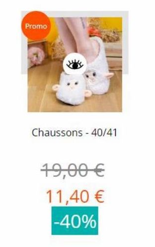 chaussons Promo