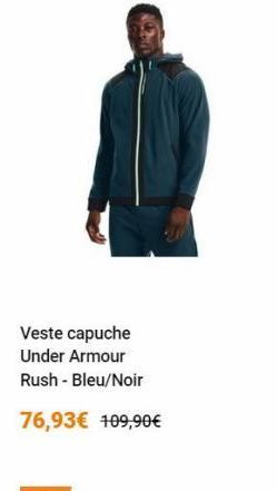 Veste capuche Under Armour Rush - Bleu/Noir 76,93 109,90