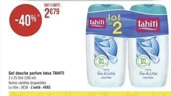 gel douche Tahiti