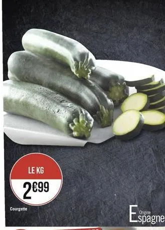 le kg  2899  courgette