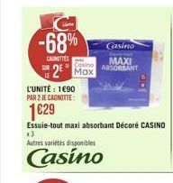 -68%  Casino MAXI  CANOTTES  SASORAT  2 Max