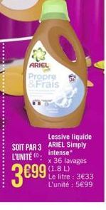 lessive liquide Ariel