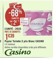 -68%  CALETTES  2" Max Couceur  1639