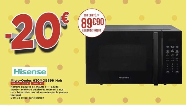 micro-ondes Hisense