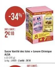 offre speciale  -34% *  als  alsa  soit lunite:  2010