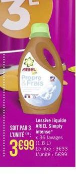 lessive liquide Ariel