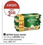 vanille Activia