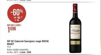 Cabernet Sauvignon Roche Mazet