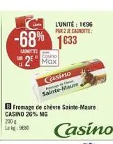 l'unité : 1996 par 2 je carotte  -68%  1033  canettes sor  casino  2  casino sainte-maure  2008