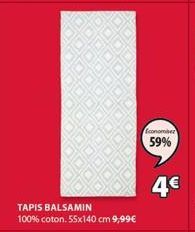 conom 59%  4  TAPIS BALSAMIN 100% coton 55x140 cm 9,99