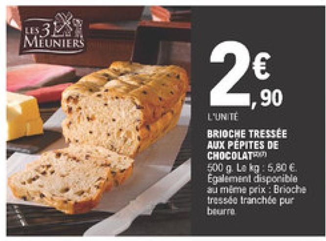 brioche tressee aux pepites de chocolat