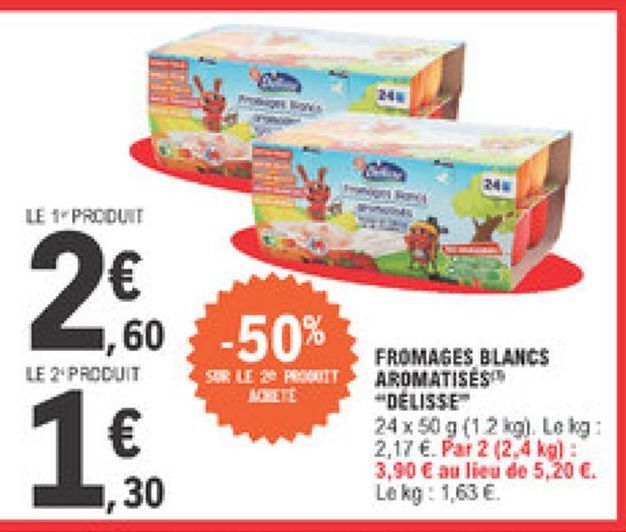 fromages blancs aromatises Delisse