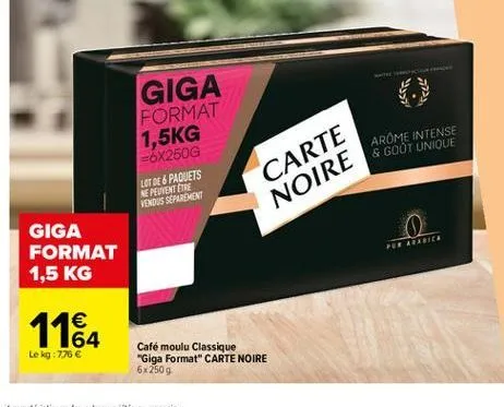 café moulu carte noire