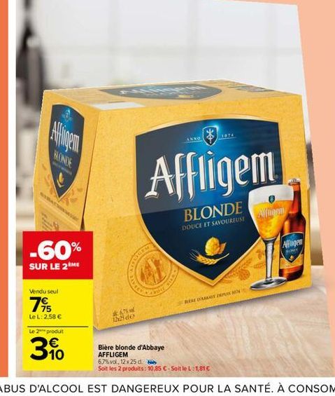 bière blonde Affligem