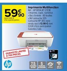 Imprimante multifonction HP offre à 