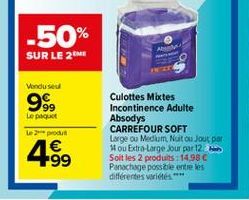 incontinence Carrefour