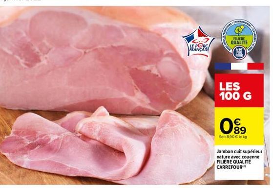 jambon cuit Carrefour