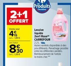 lessive liquide Carrefour