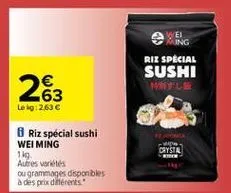 wei  king riz special sushi mitus  2863    crystal