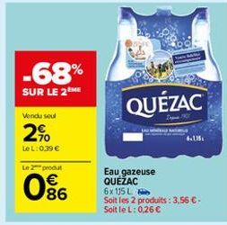 eau gazeuse Quézac