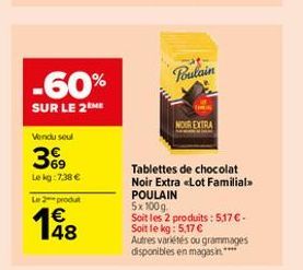 chocolat noir Poulain