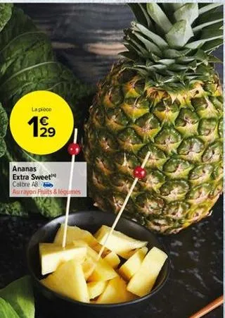 la pleco  29  ananas extra sweet caibre ab aurayon puits & légumes