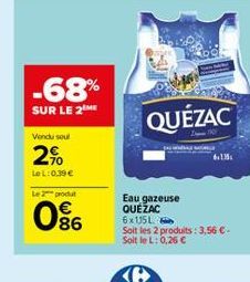 eau gazeuse Quézac