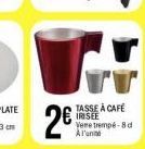 2  TASSE A CAFÉ IRISEE Vere trempe-Alen