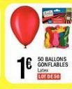 50 BALLONS GONFLABLES Latex LOT DESO  1