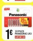Panasonic  10 PRES PANASONIC LR3 LOT DE 10