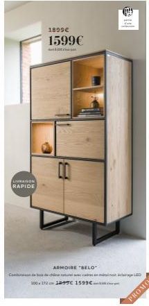 1899 1599  LIHARON RAPIDE  ARMOIRE BELO Cocina urednica LED  100.132. TE 1599.