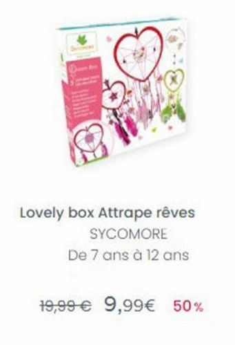 Lovely box Attrape rêves  SYCOMORE De 7 ans à 12 ans  19,99  9,99 50%