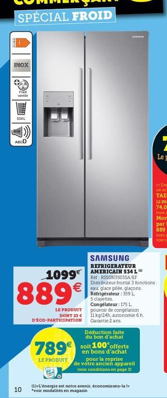 réfrigérateur américain Samsung
