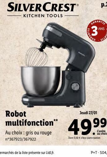 Robot moltifonction offre à 49,99€