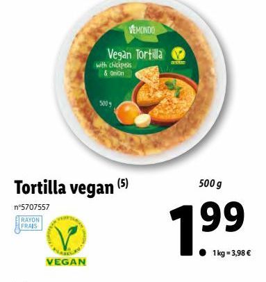 Tortilla vegan