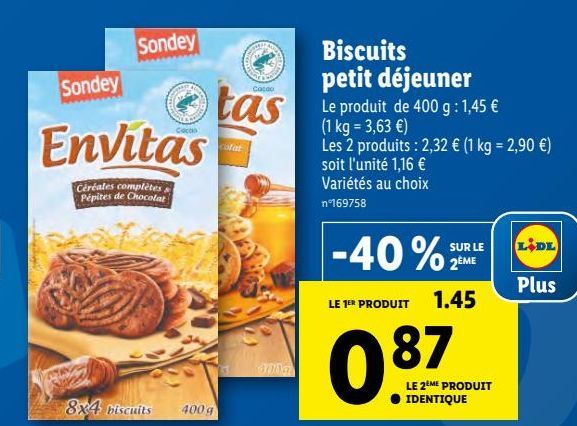 biscuits petit dejeuner