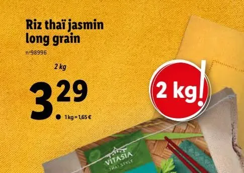 riz thai jasmin long grain
