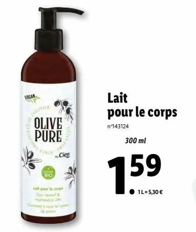 lait pour le corps