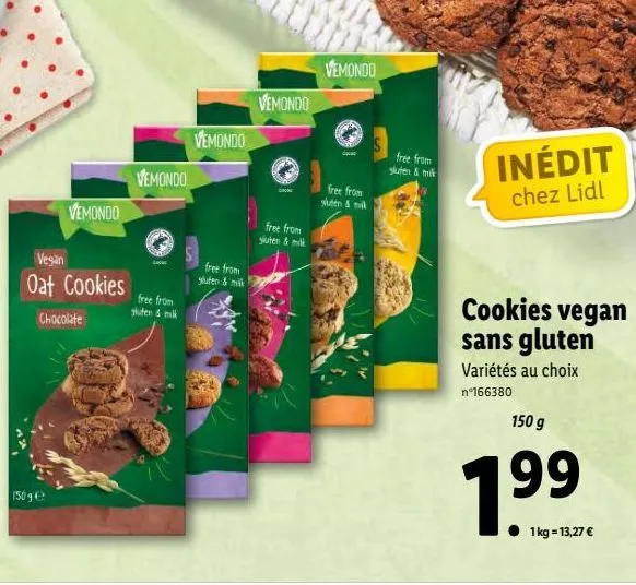 cookies vegan sans gluten
