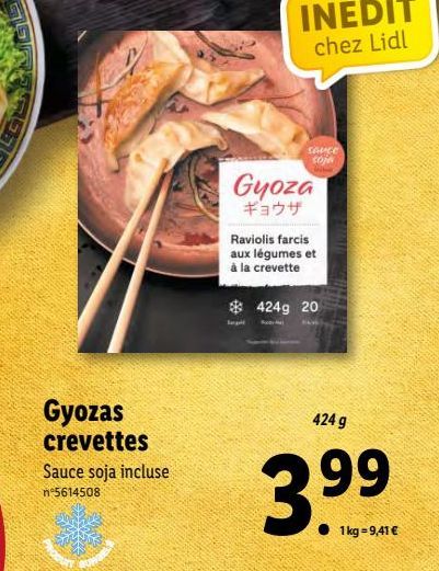 Gyozas crevettes