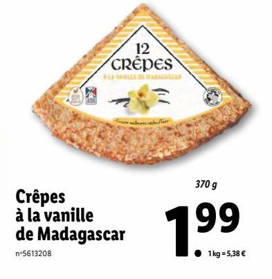 crêpes a la vanille de Madagascar