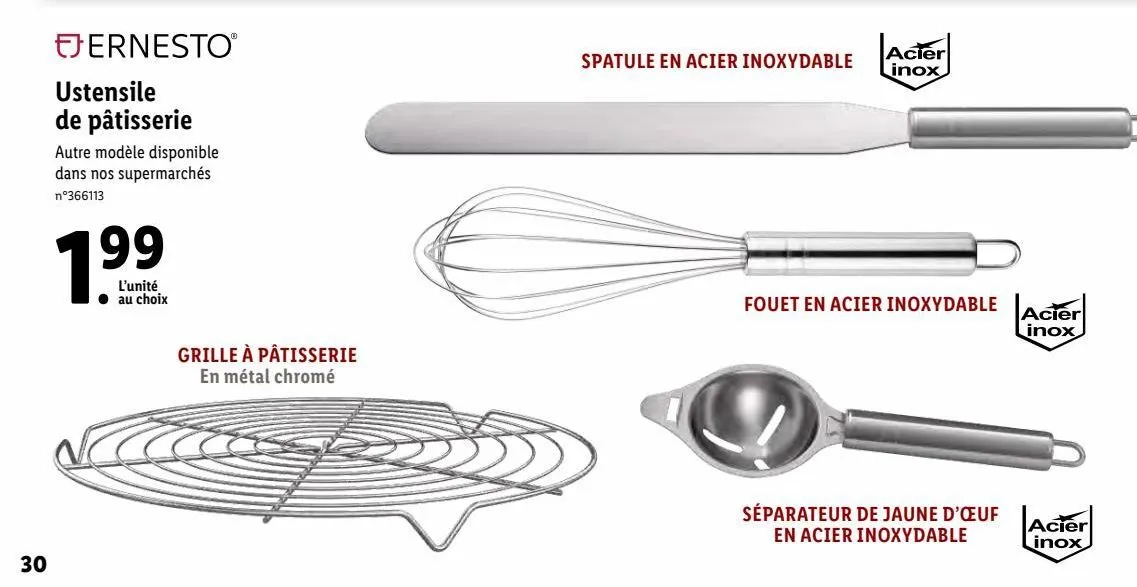 ustensiles de patisserie