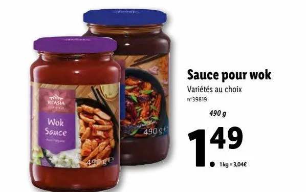 sauces pour wok