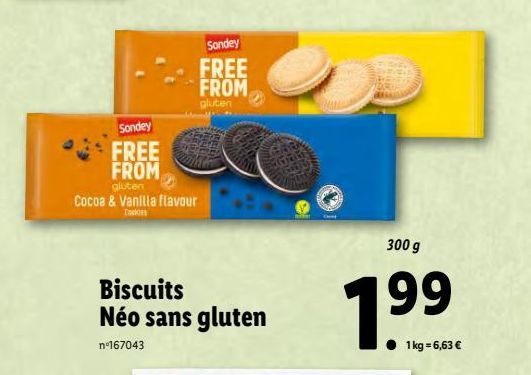 biscuits Neo sans gluten